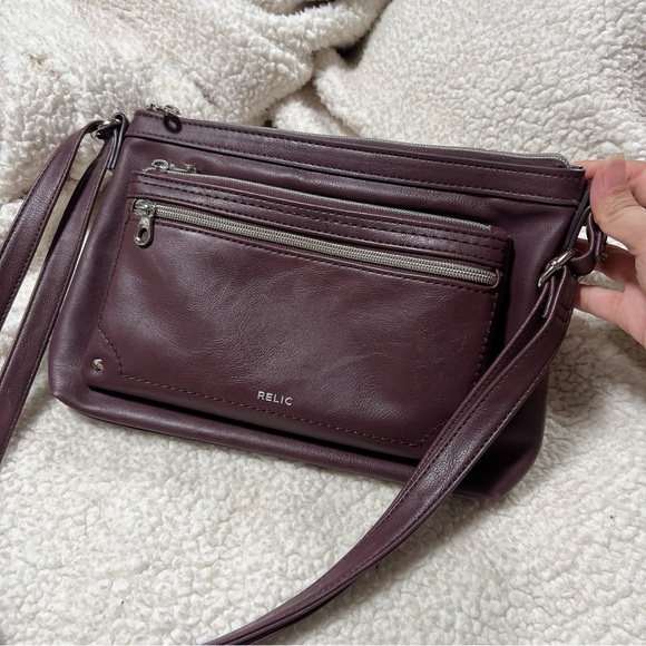 Relic Dark Purple Crossbody Bag - Picture 1 of 7